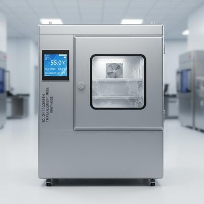 Touch Screen Temperature Input Mode Environmental Testing Chamber with Low Temperature -55℃～-10℃ and ±1°C Accuracy